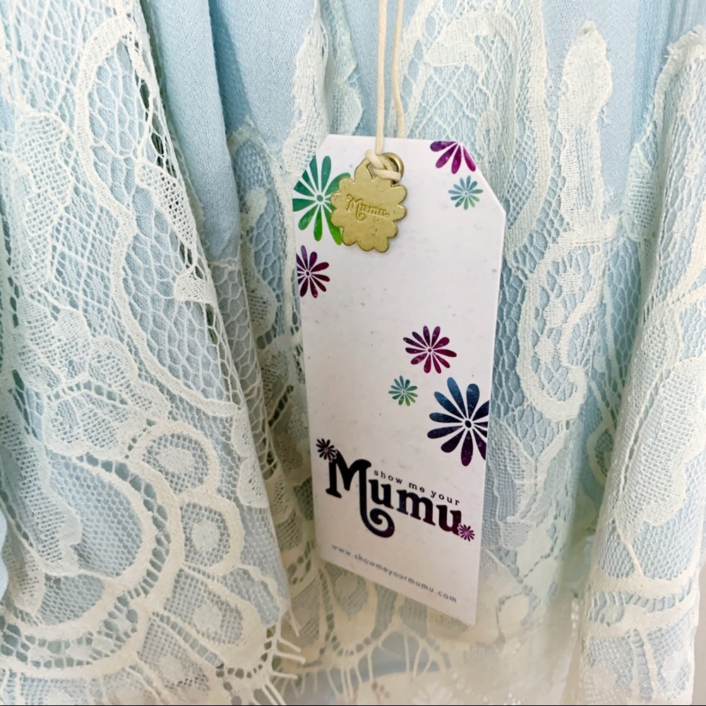 NWT Show Me Your Mumu Piper Top Blue - Picture 6 of 7